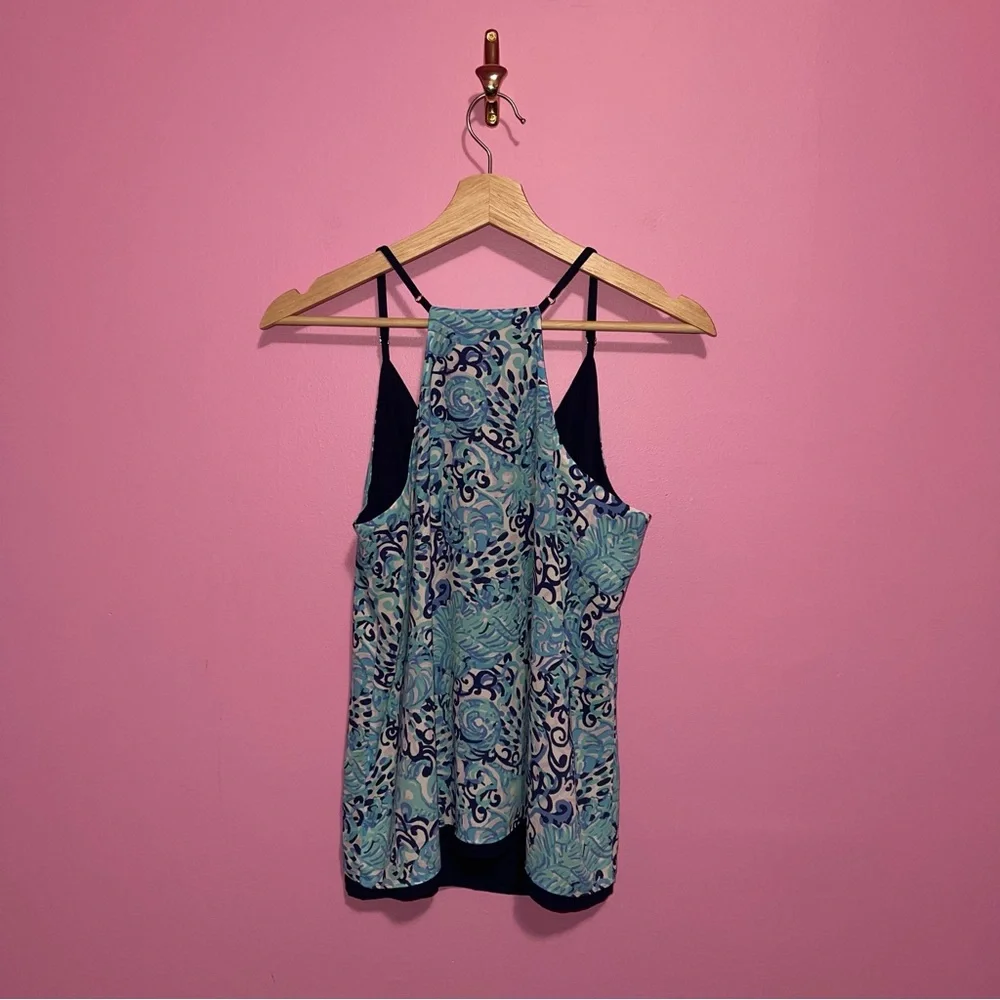Lilly Pulitzer Tank Top Women’s Size Large‎ Reversible Dusk V-Neck Cami - Picture 10 of 13